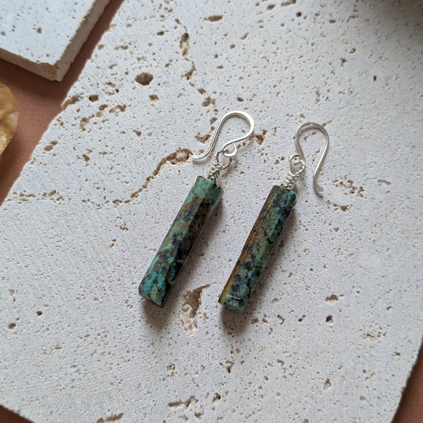 Turquoise Wand Earrings