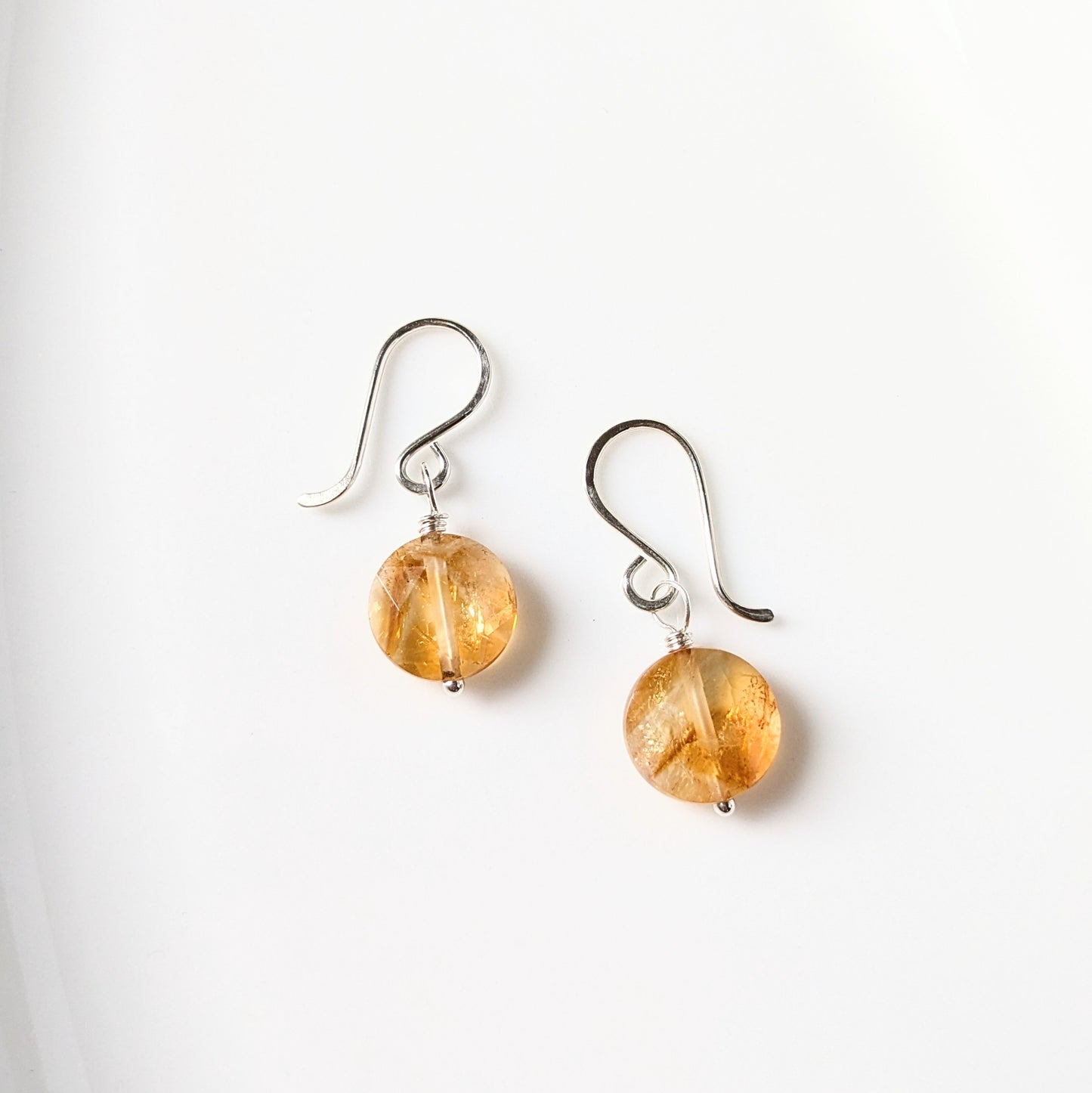 Citrine Star Earrings