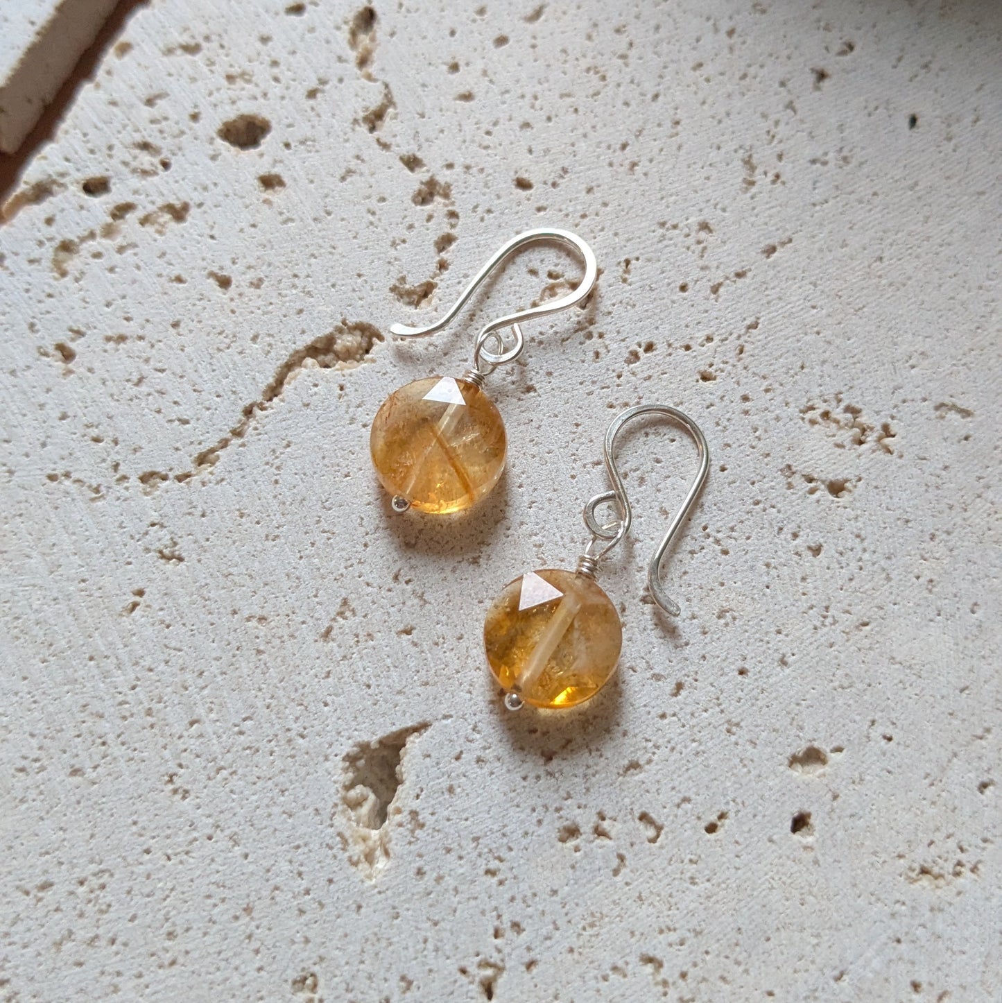 Citrine Star Earrings
