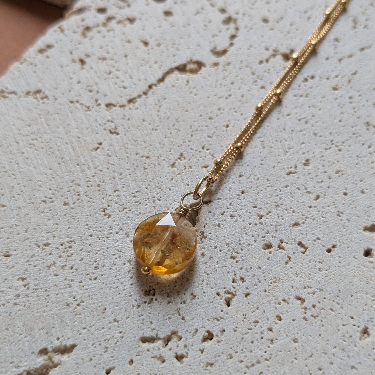 Citrine Star Necklace