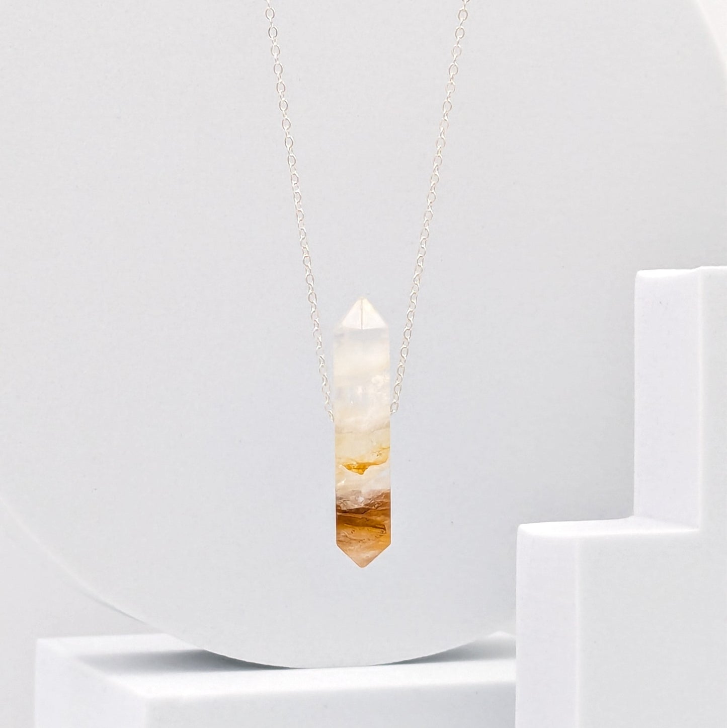Golden Healer Quartz Energy Necklace