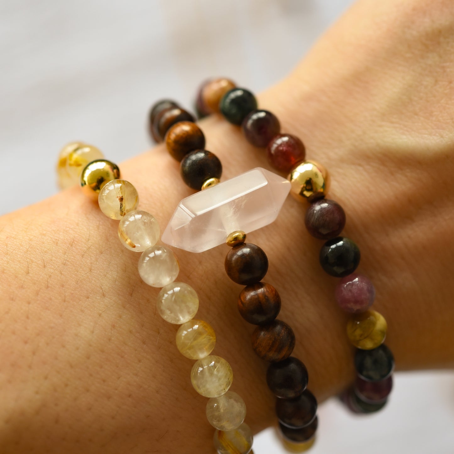 Watermelon Tourmaline Energy Bracelet