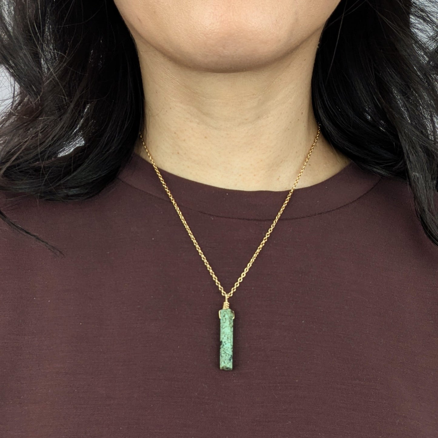 Turquoise Wand Necklace