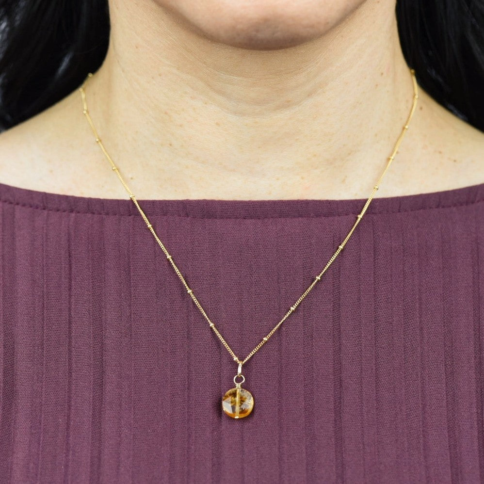 Citrine Star Necklace