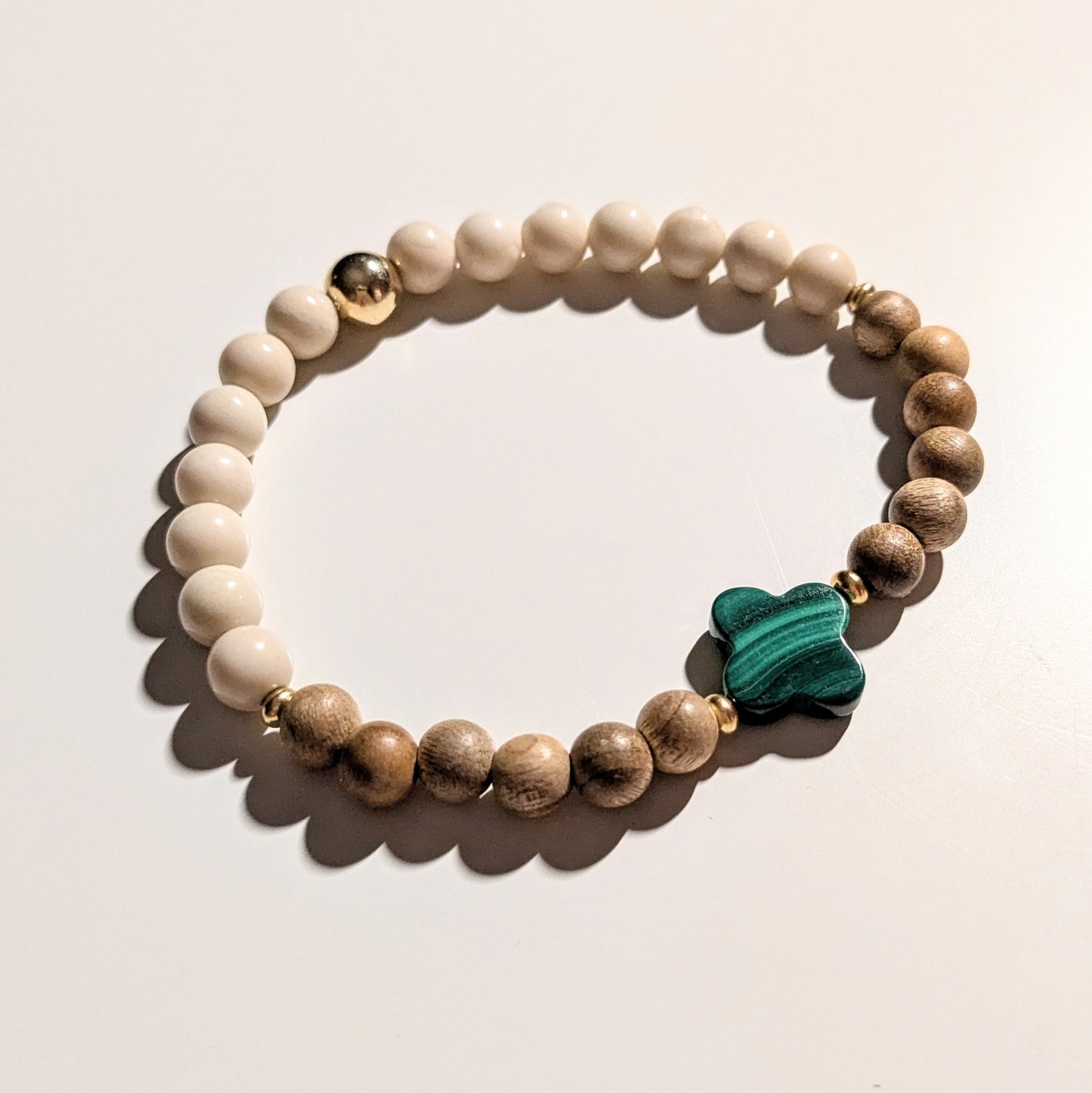 Malachite Clover Bracelet