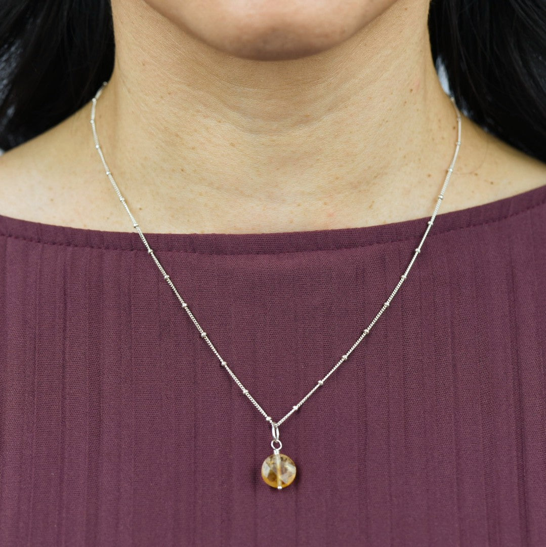 Citrine Star Necklace