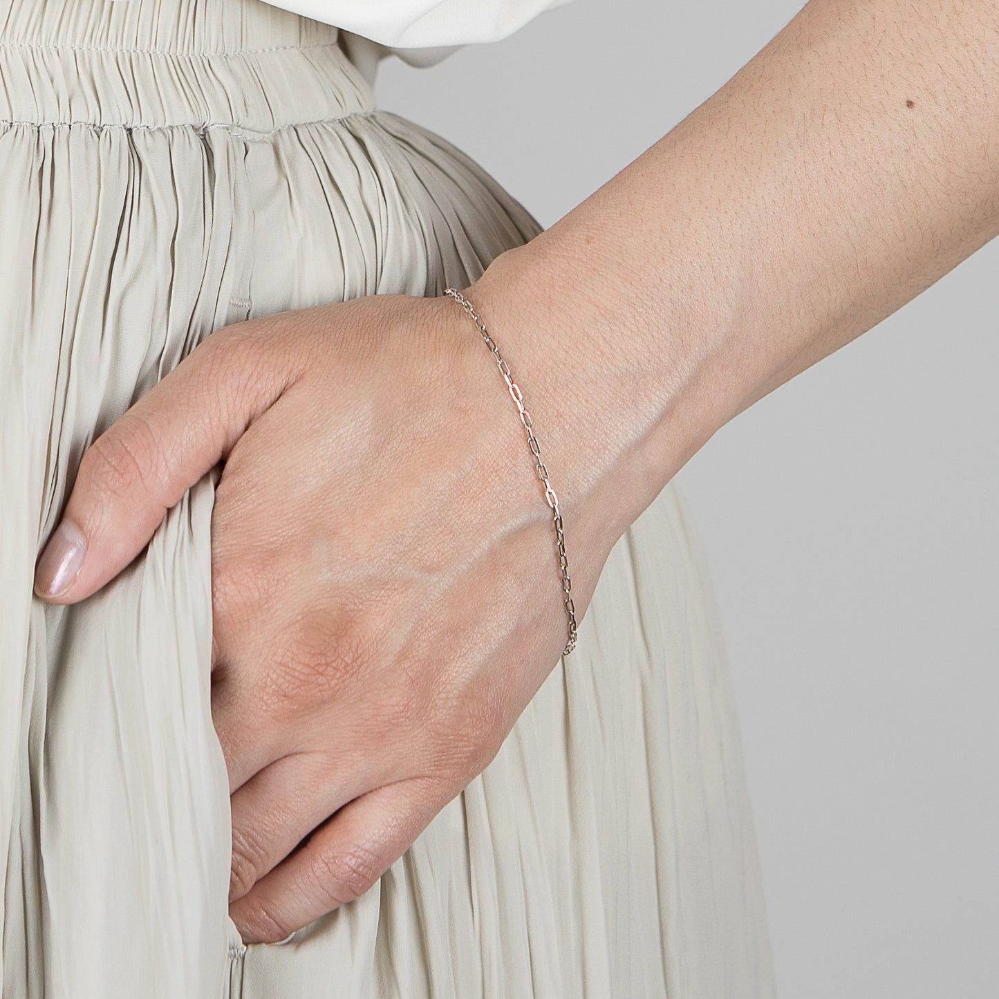 Drawn Cable Chain Bracelet