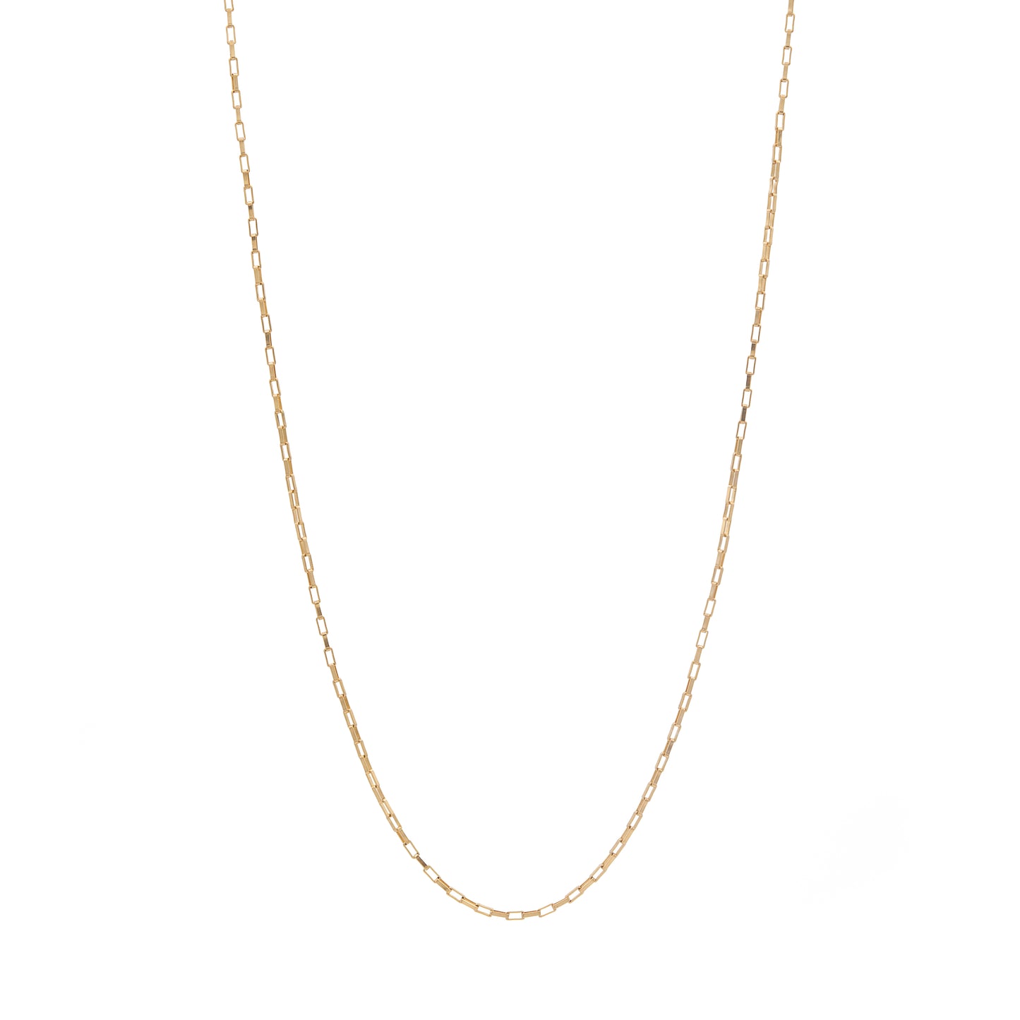 Fine Box Chain Choker Necklace