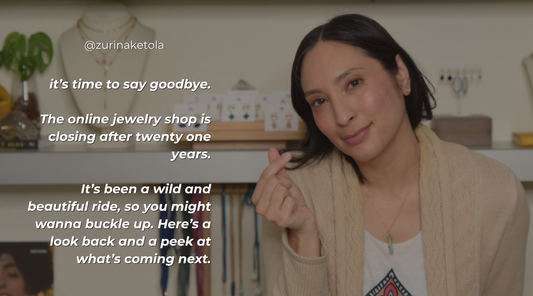 A Proper Goodbye - to the Online Jewelry Shop