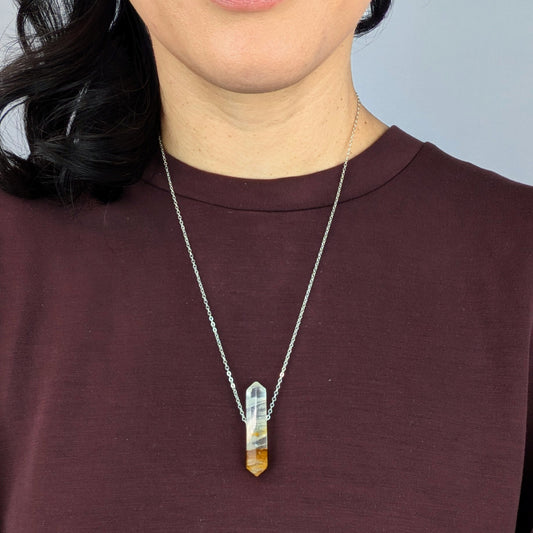 Golden Healer Quartz Energy Necklace