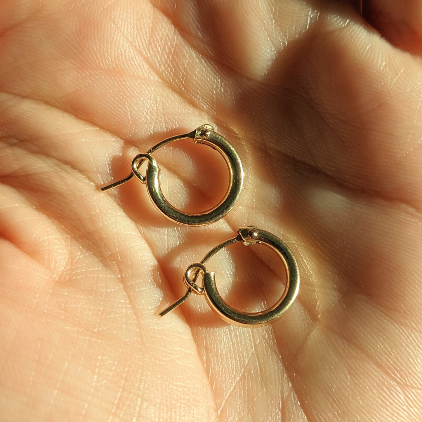 Simple Huggie Hoops