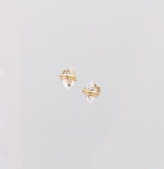 Herkimer Diamond Post Earrings